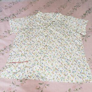 Lane Bryant, Button down top with waist pocket and short sleeves, Large